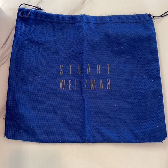 Stuart Weizmann Blenny slingback peep toe pumps and matching clutch - Picture 11 of 11